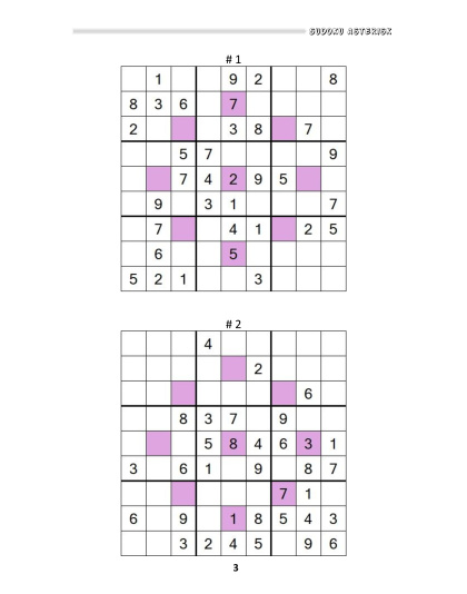 Sudoku Asterisk – medium, vol.2