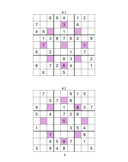 Sudoku Asterisk – medium, vol.4