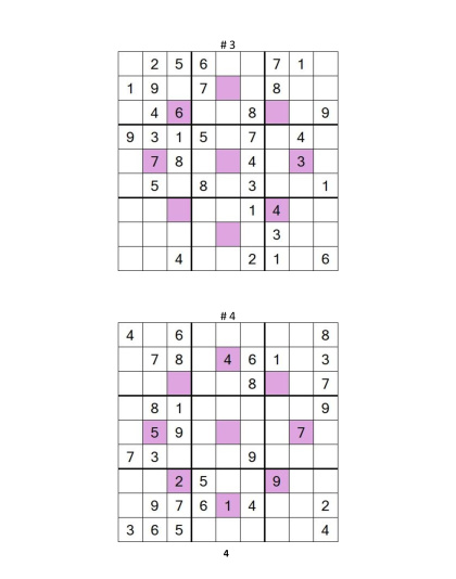 Sudoku Asterisk – medium, vol.3