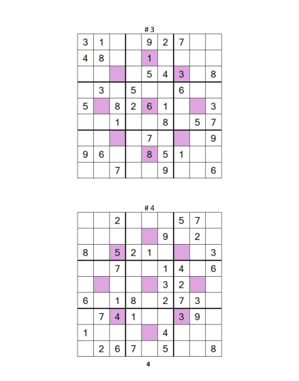 Sudoku Asterisk – medium, vol.4