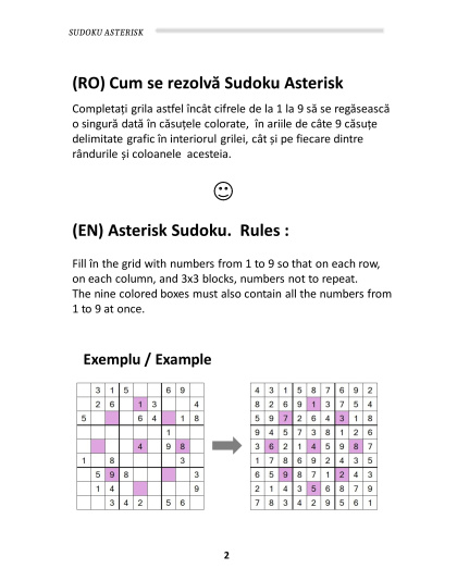 Sudoku Asterisk – medium, vol.8