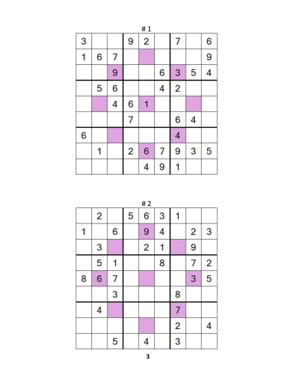 Sudoku Asterisk – medium, vol.7