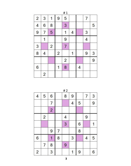 Sudoku Asterisk – medium, vol.8