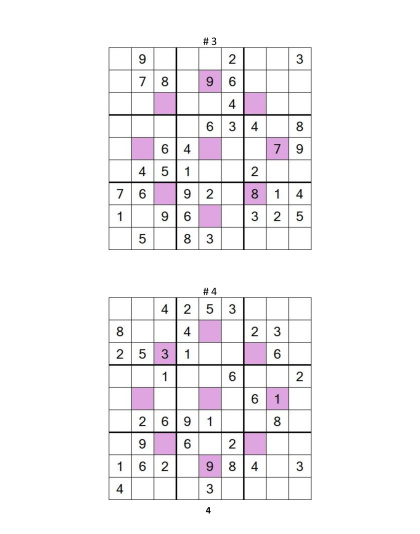 Sudoku Asterisk – medium, vol.7
