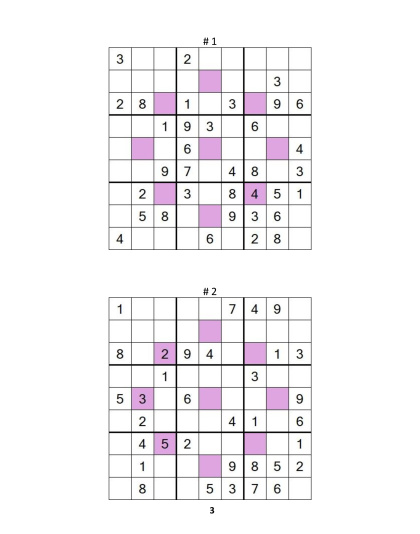 Sudoku Asterisk – medium, vol.9