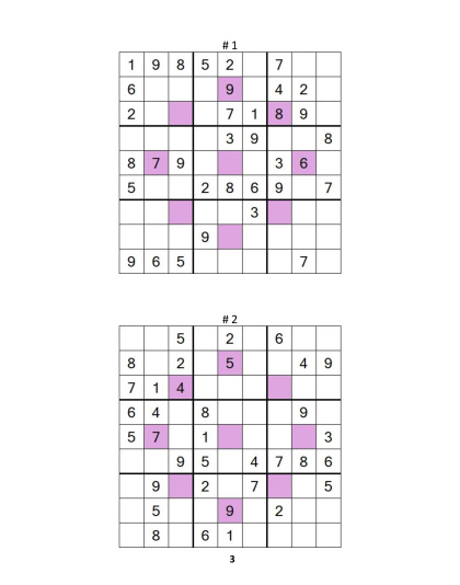 Sudoku Asterisk – medium, vol.10