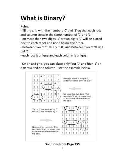 Binary Puzzles - easy, vol.11