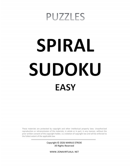 Spiral Sudoku - easy
