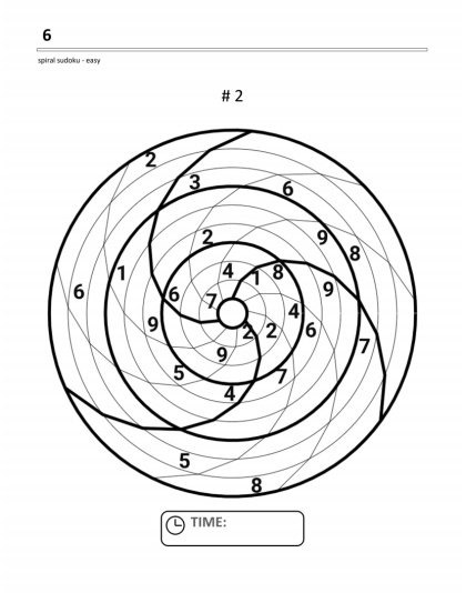 Spiral Sudoku - easy