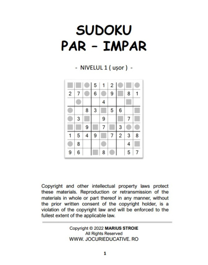 Sudoku Total - Par/Impar nr.1