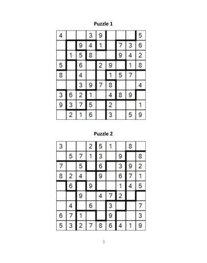 Jigsaw Sudoku easy - no.2