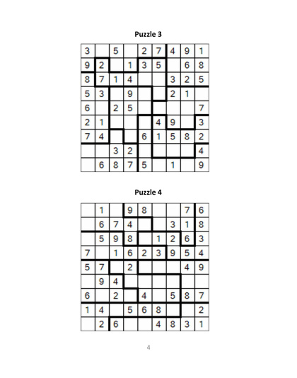 Jigsaw Sudoku easy - no.2