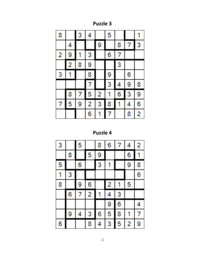 Jigsaw Sudoku easy - no.3