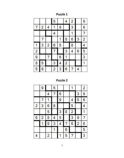 Jigsaw Sudoku easy - no.5