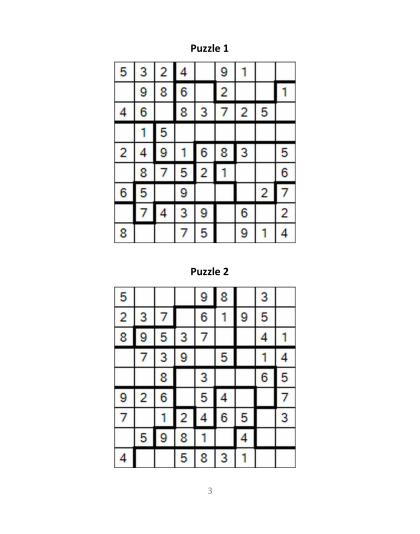 Jigsaw Sudoku easy - no.7