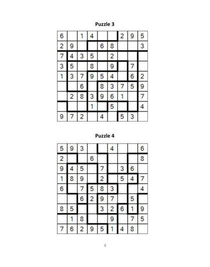 Jigsaw Sudoku easy - no.5