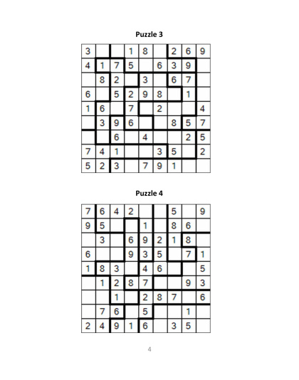 Jigsaw Sudoku easy - no.7
