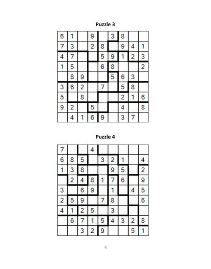 Jigsaw Sudoku easy - no.11