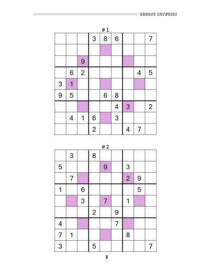 Sudoku Asterisk hard - vol. 2
