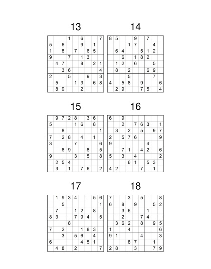 Classic Sudoku Easy vol. 1