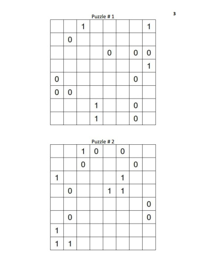 Binary Puzzles Hard vol. 2