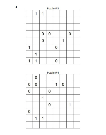Binary Puzzles Hard vol. 2