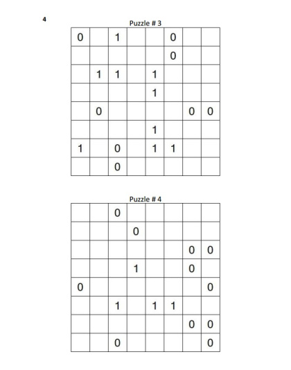 Binary Puzzles Hard vol. 3