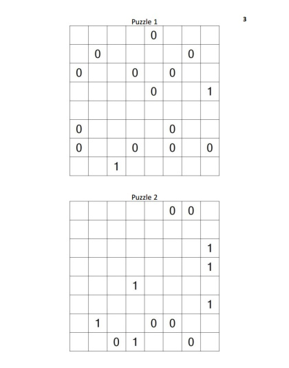 Binary Puzzles Hard vol. 1