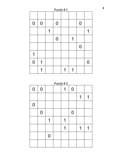 Binary Puzzles Hard vol. 4