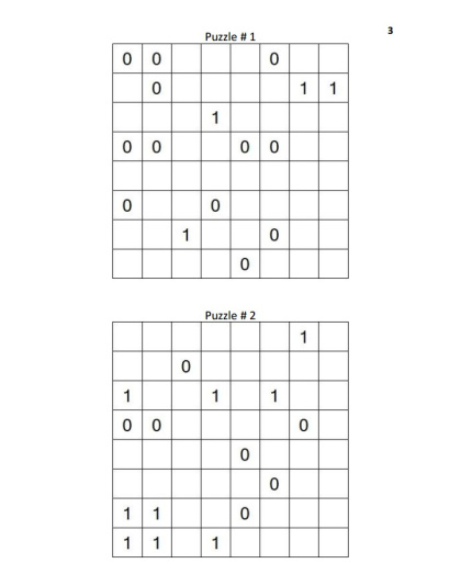 Binary Puzzles Hard vol. 6