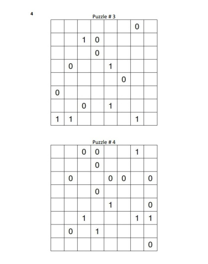 Binary Puzzles Hard vol. 6