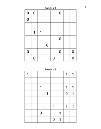 Binary Puzzles Hard vol. 11