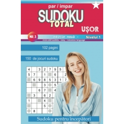 Sudoku Total - par / impar - ușor, nr 1